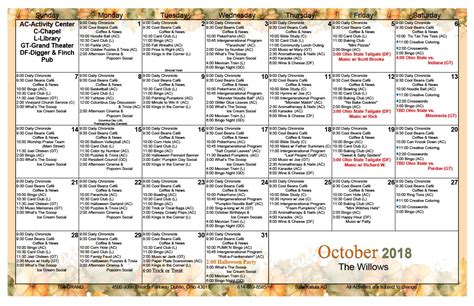 Assisted living activities calendar ideas – Artofit