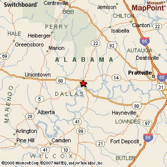 Selma, Alabama Area Map & More