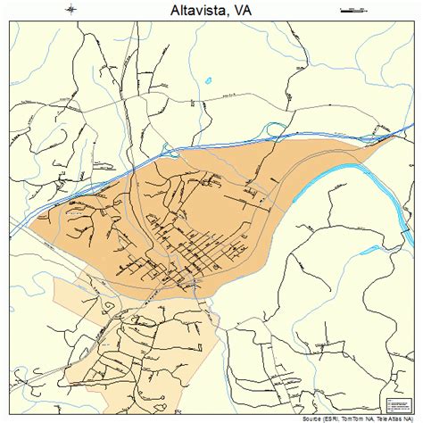 Altavista Virginia Street Map 5101528