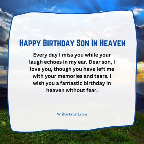 25 Heartfelt Happy Birthday in Heaven Son Quotes