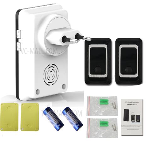 Wireless Doorbell Chime Kit, 1 Receiver and 1 Push Button with 28 ...