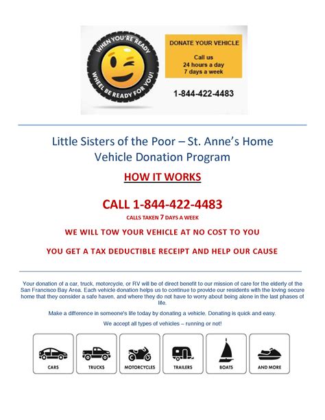 Vehicle Donation Program - Little Sisters of the Poor San Francisco