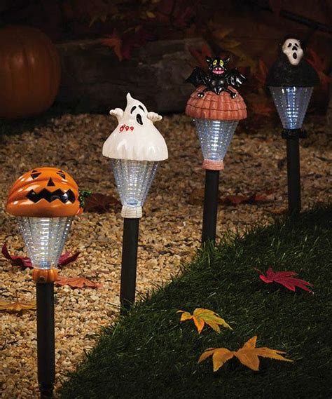 Haunts of Halloween Light Stake 12-Piece Set | Halloween lights, Solar ...