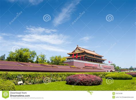 Tiananmen square editorial photo. Image of travel, architectural - 31974196