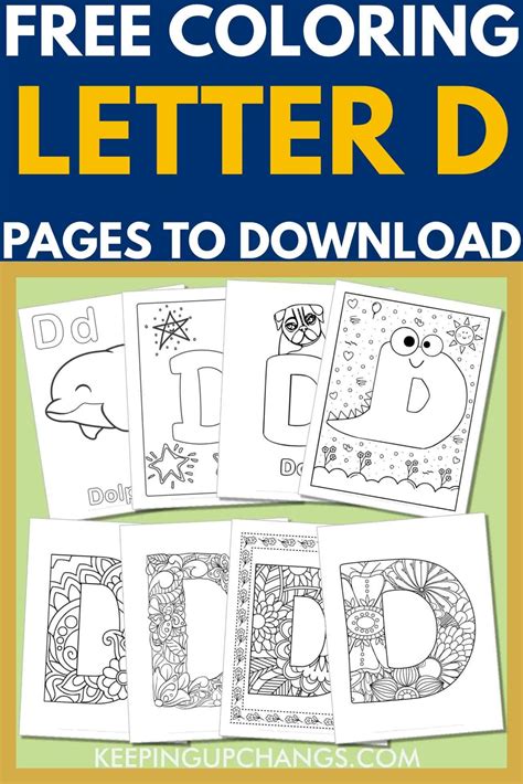 Free Printable Letter D Coloring Pages