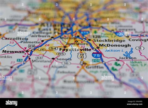 Fayetteville georgia map hi-res stock photography and images - Alamy