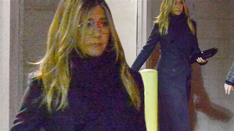 Jennifer Aniston looks sad as she emerges to support pal Jason Bateman ...