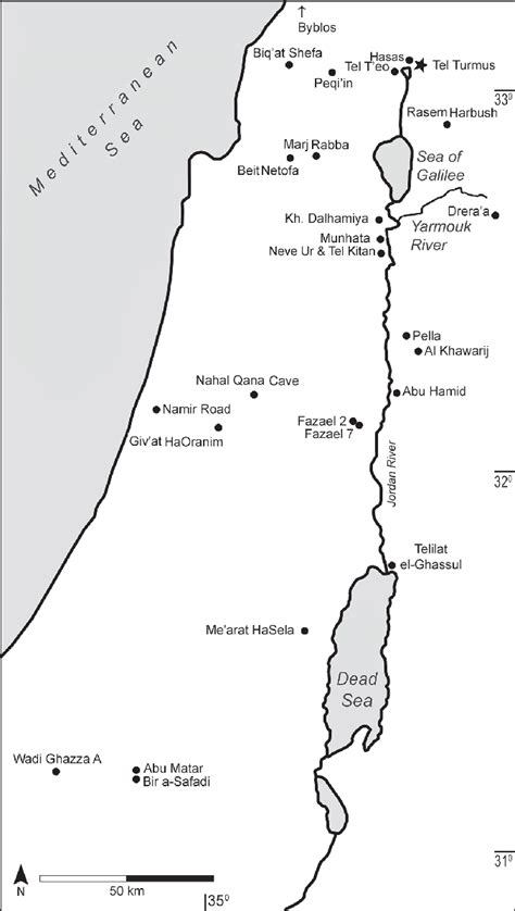 Map showing the distribution of Chalcolithic sites with perforated ...