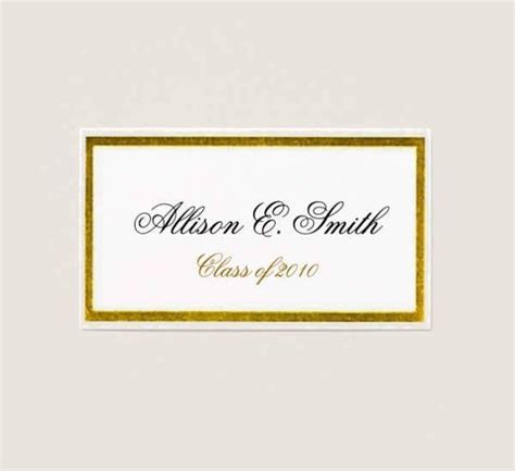 Printable Graduation Name Card Template