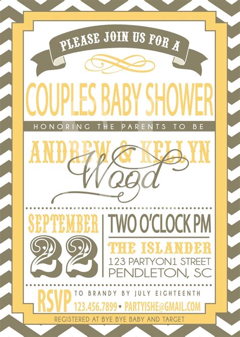 Romulusflood: Couples Baby Shower Wording On Invitations