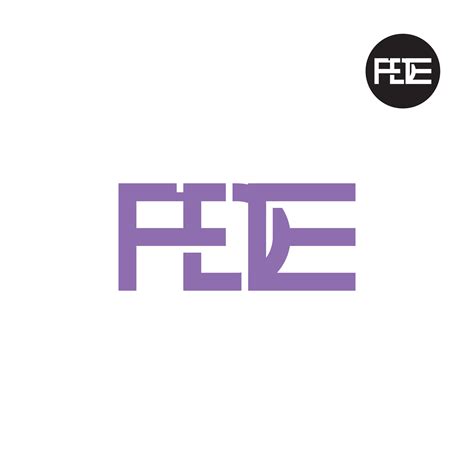 Letter FDE Monogram Logo Design 36059323 Vector Art at Vecteezy