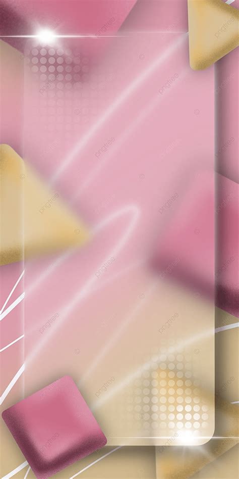 Glass Morphism With Pink Cube And Yellow Triangle Background Wallpaper Image For Free Download ...