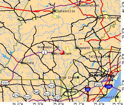 Avondale, Pennsylvania (PA 19311) profile: population, maps, real estate, averages, homes ...