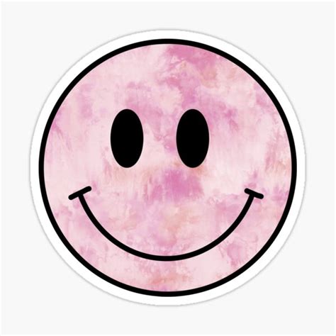 Baby Pink Smiley Face Stickers Stickers Paper & Party Supplies etna.com.pe