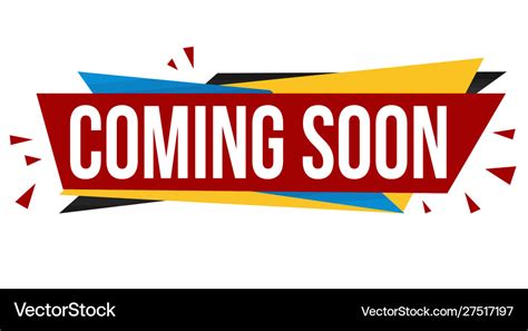 Coming soon banner design Royalty Free Vector Image