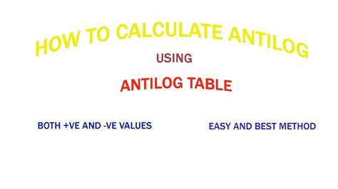 HOW TO FIND ANTILOG VALUE USING ANTILOG TABLE - YouTube