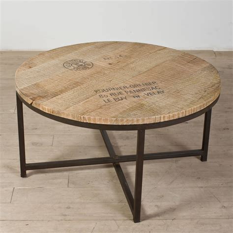 15 Collection of Industrial Round Coffee Tables