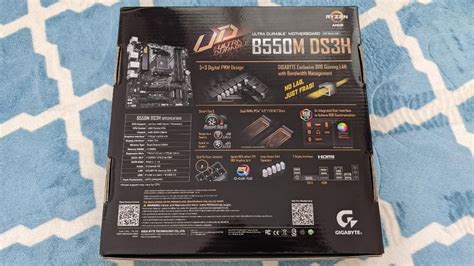 Motherboard Gigabyte B550M DS3H, Computers & Tech, Parts & Accessories ...