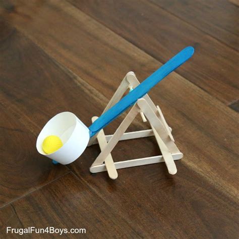 Build a Powerful Popsicle Stick Catapult - Frugal Fun For Boys and Girls | Popsicle stick ...