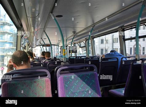 London double decker bus interior with passengers Stock Photo: 60334507 - Alamy