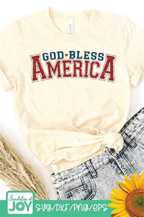 God Bless America svg, Patriotic svg, USA png