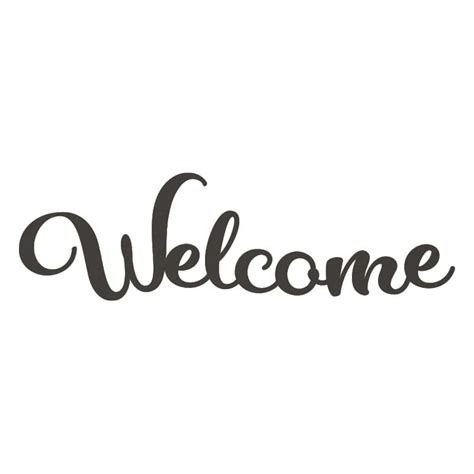 Welcome - Metal Sign | Monogram Metal Shop - monogram metal shop