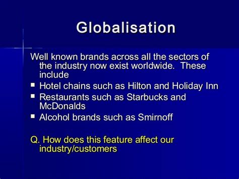 Key influences on the hospitality catering industry (1)