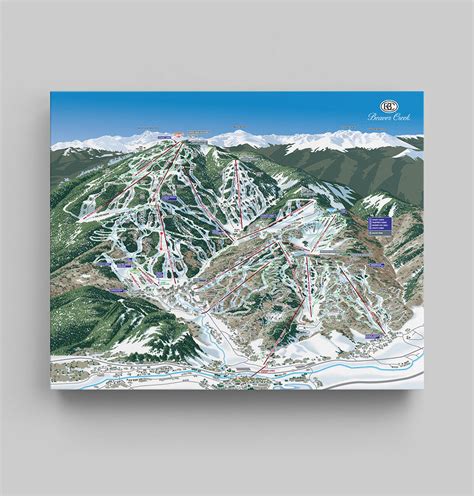 Beaver Creek Trail Map Canvas – Snocamp