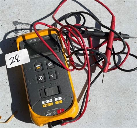 Fluke 12 Multimeter With Leads | Live and Online Auctions on HiBid.com