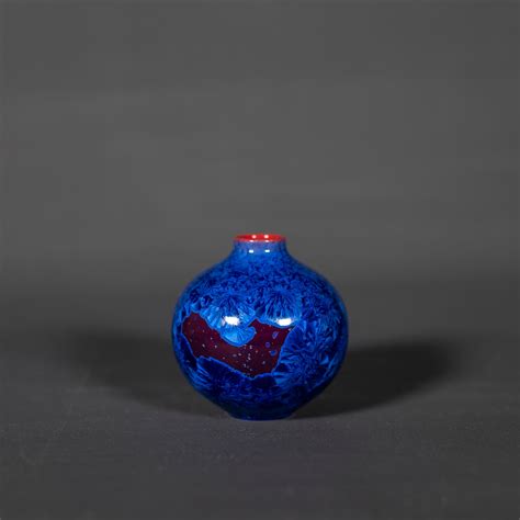 Miniature Blue & Purple Crystalline Vase – Matt Horne Pottery