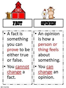 5 Tips To Plan A Fact And Opinion Lesson For Elementary Kids