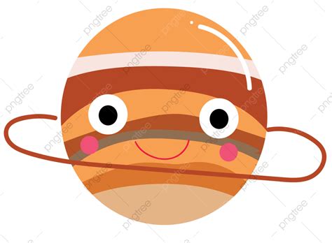 Cute Saturn Sticker, Cartoon Saturn, Space For Kids, Cartoon Saturn ...