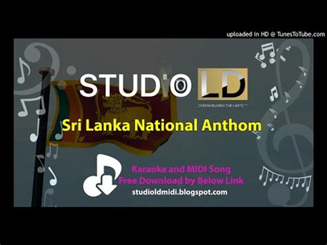 Sri Lanka National Anthem | Instrumental & MIDI File | Free Download ...