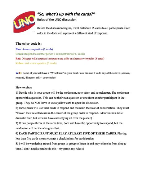 Printable Rules For Uno Flip