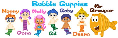 Bubble guppies characters, Kid character, Bubble guppies