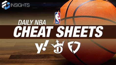 NBA DFS Cheat Sheets for January 6, 2024 - FanDuel, DraftKings, & Yahoo!