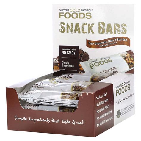 California Gold Nutrition FOODS Dark Chocolate Nuts Sea Salt 12 Bars 4 – simplehealthyessentials