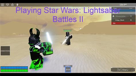 Roblox | Star Wars: Lightsaber Battles II | Playing Star Wars ...