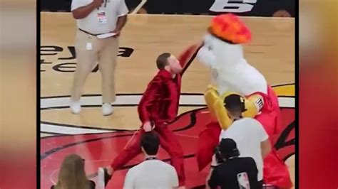 Conor McGregor knocks out Miami Heat mascot at NBA Finals