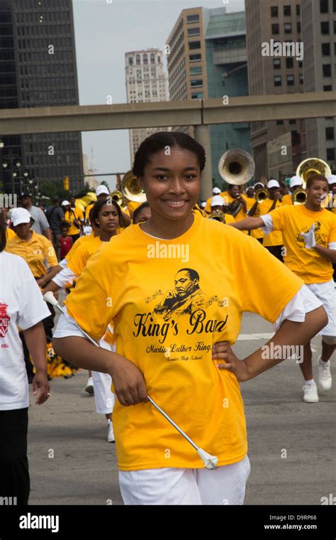 The Martin Luther King High School Marching Band Stock Photo - Alamy