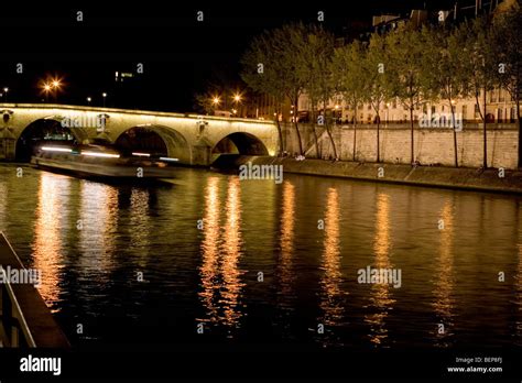 Night Seine, Paris, France Stock Photo - Alamy