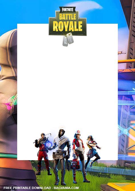 fortnite birthday invitations free download - cargovanbenchseat