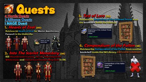 Classic WoW Scarlet Monastery Library Quests and Loot - Graysfordays ...