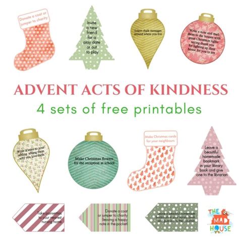 Acts of Kindness Advent Calendar Printables | Mum In The Madhouse