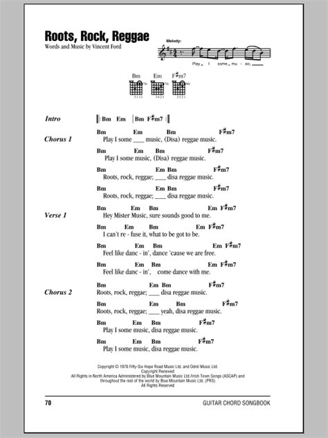 Roots, Rock, Reggae by Bob Marley - Guitar Chords/Lyrics - Guitar ...