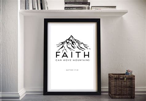 Faith Framed Black & White Christian Art | Canvas Prints Australia