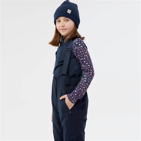 Kids’ Ski Pants with Removable Straps - PNF 900 Blue - Asphalt blue ...