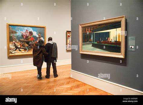 Art Institute of Chicago - Nighthawks , Edward Hopper Stock Photo - Alamy