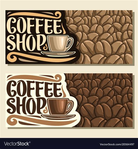 Banners for coffee shop Royalty Free Vector Image