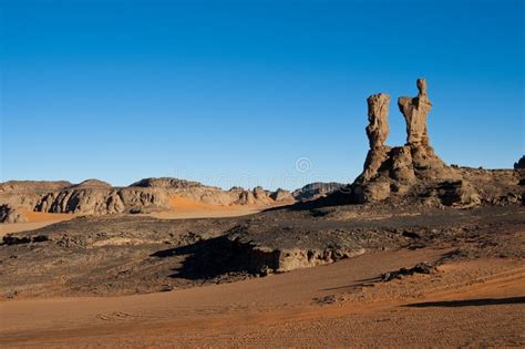 Algeria Sahara Mountains Landscape Stock Image - Image of landscape, cathedral: 14127843